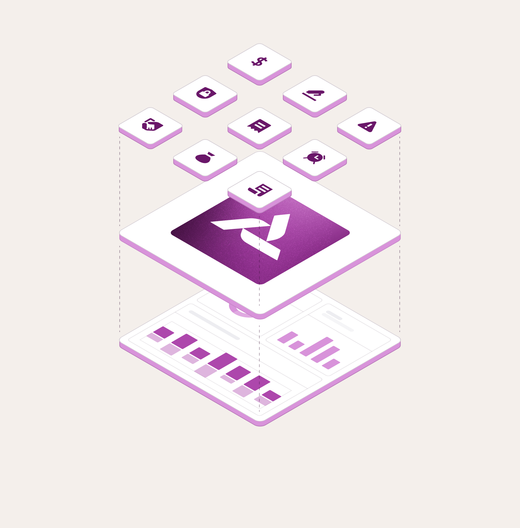 AI Financial Intelligence platform layer connecting financial signals and enterprise data